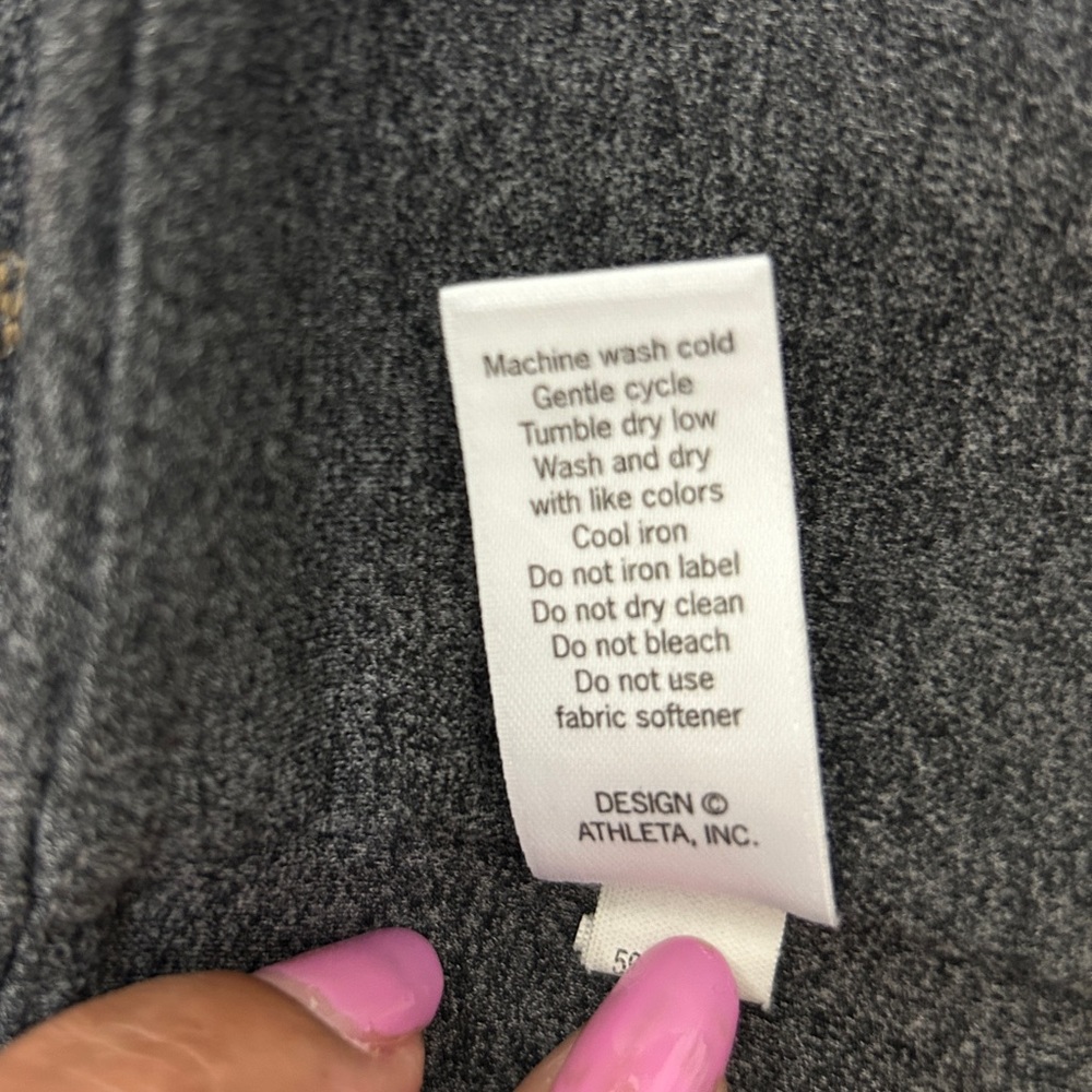 Athleta Active Pants Womens Gray‎ Heather Capri Leggings Athletic Workout, Sze L - Picture 13 of 14